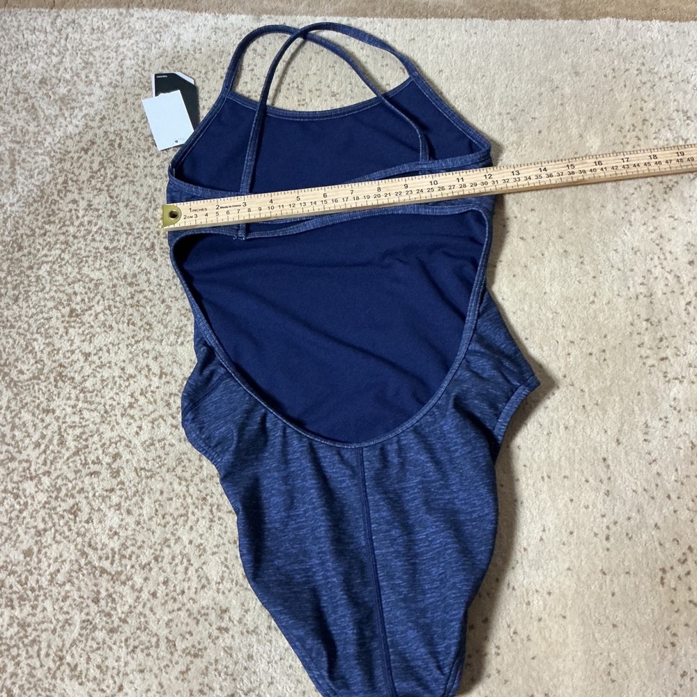 TYR Lapped Trinityfit One Piece Swimsuit Navy Blue‎ Durafast One TTLAP7A Size 30 - Picture 4 of 7